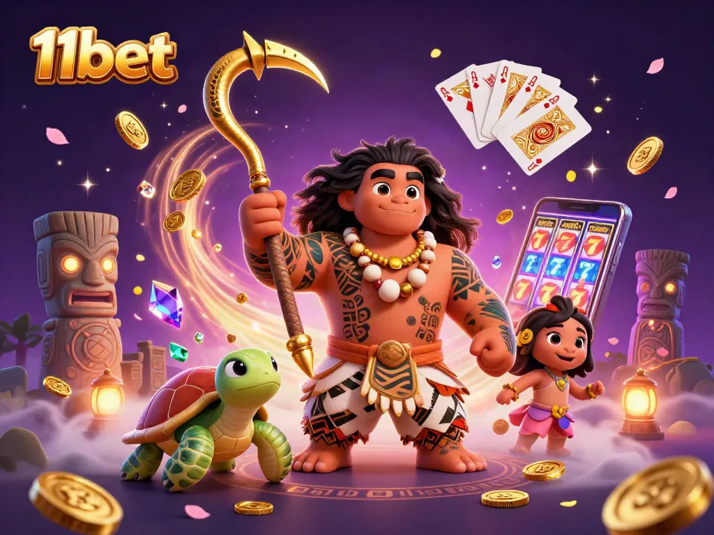 Win big at 11bet while enjoying vibrant 3D casino elements in an exciting gaming scene.