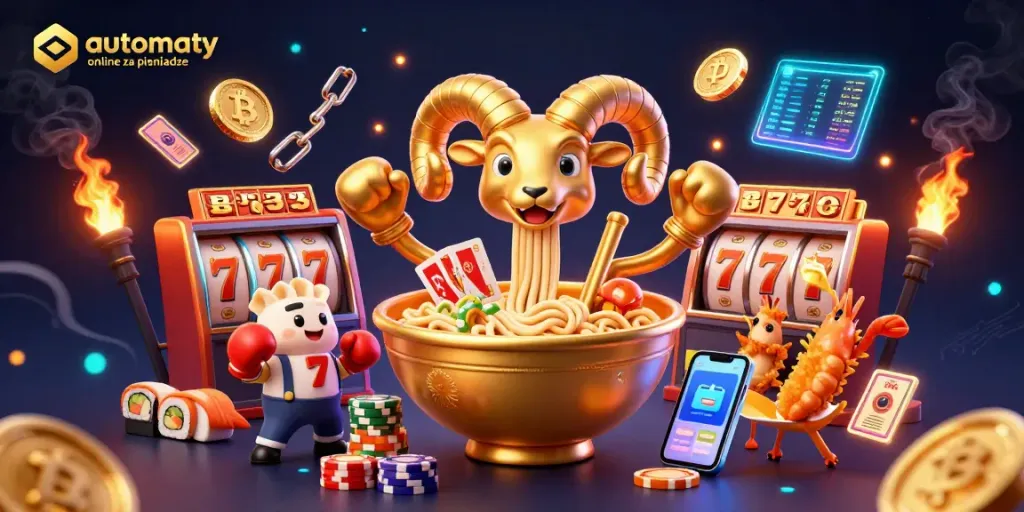 Engage with automaty online za pieniadze while witnessing vibrant casino elements in a dynamic scene.
