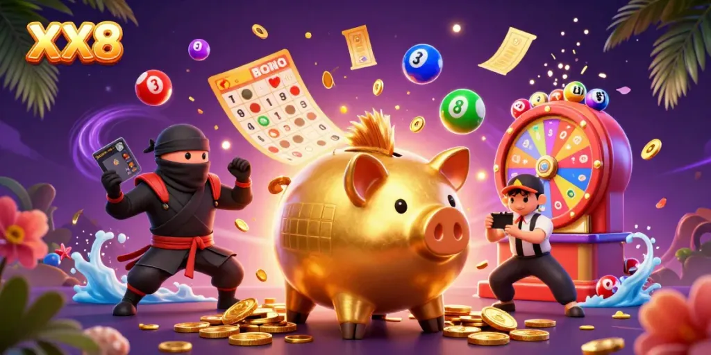 Engage in winning strategies at XX8 with thrilling animated gaming elements and vibrant visuals.