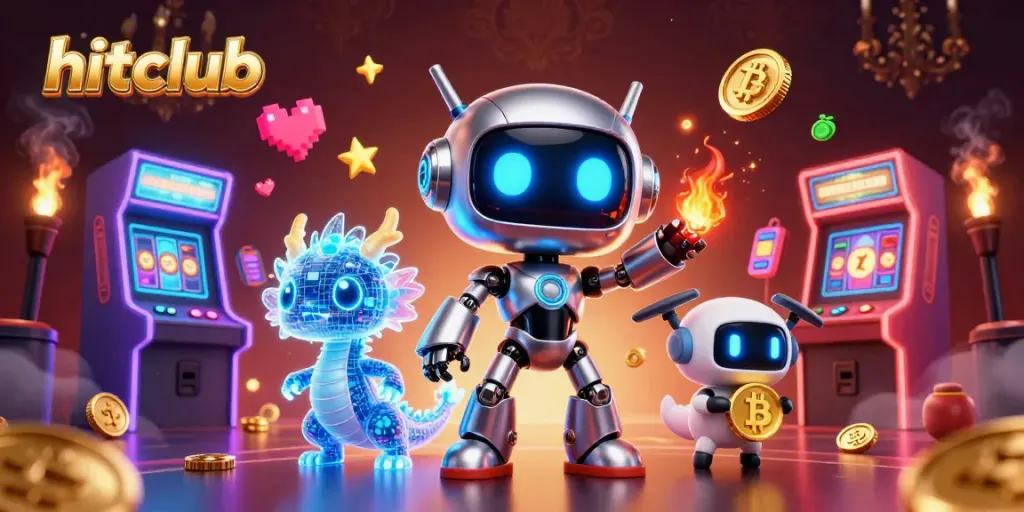 Engage with hitclub's vibrant casino world featuring lively characters and dynamic game elements.