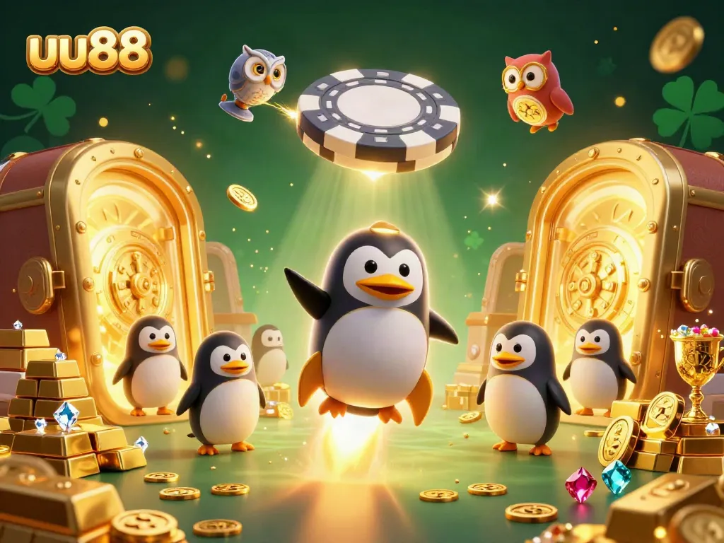 Experience thrilling game action at uu88 with vibrant digital treasures and casino elements.