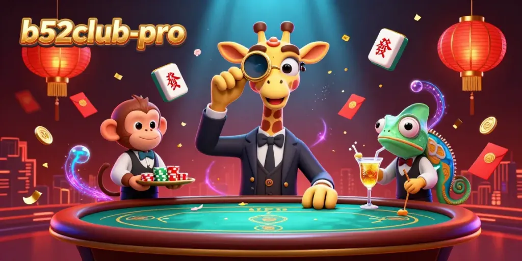 Experience the excitement of b52club-pro with shining poker action and vibrant casino elements.