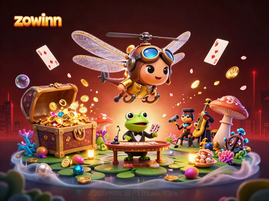 Zowinn offers an exciting gaming experience with dynamic elements and captivating visuals from the lily pad casino.