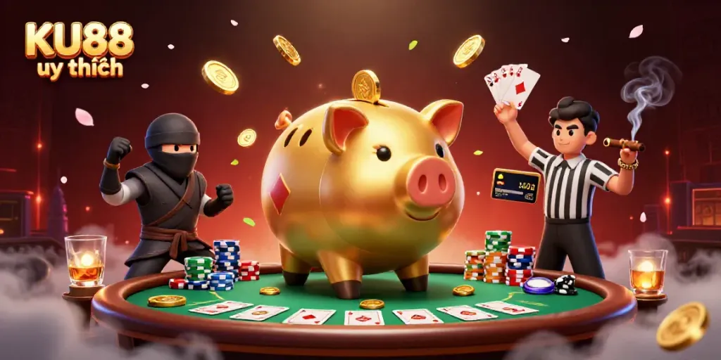 Engage in thrilling gambling action at KU88 uy tín with dynamic characters and rich casino elements.